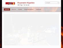 Tablet Screenshot of feuerwehr-kapellen.de